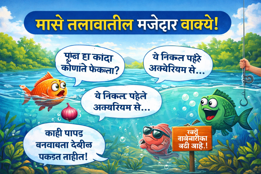 Funny Fish Pond Quotes In Marathi