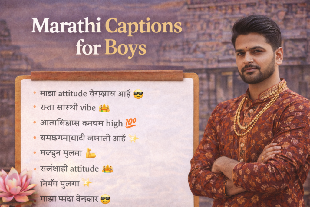 Marathi Captions for Boys