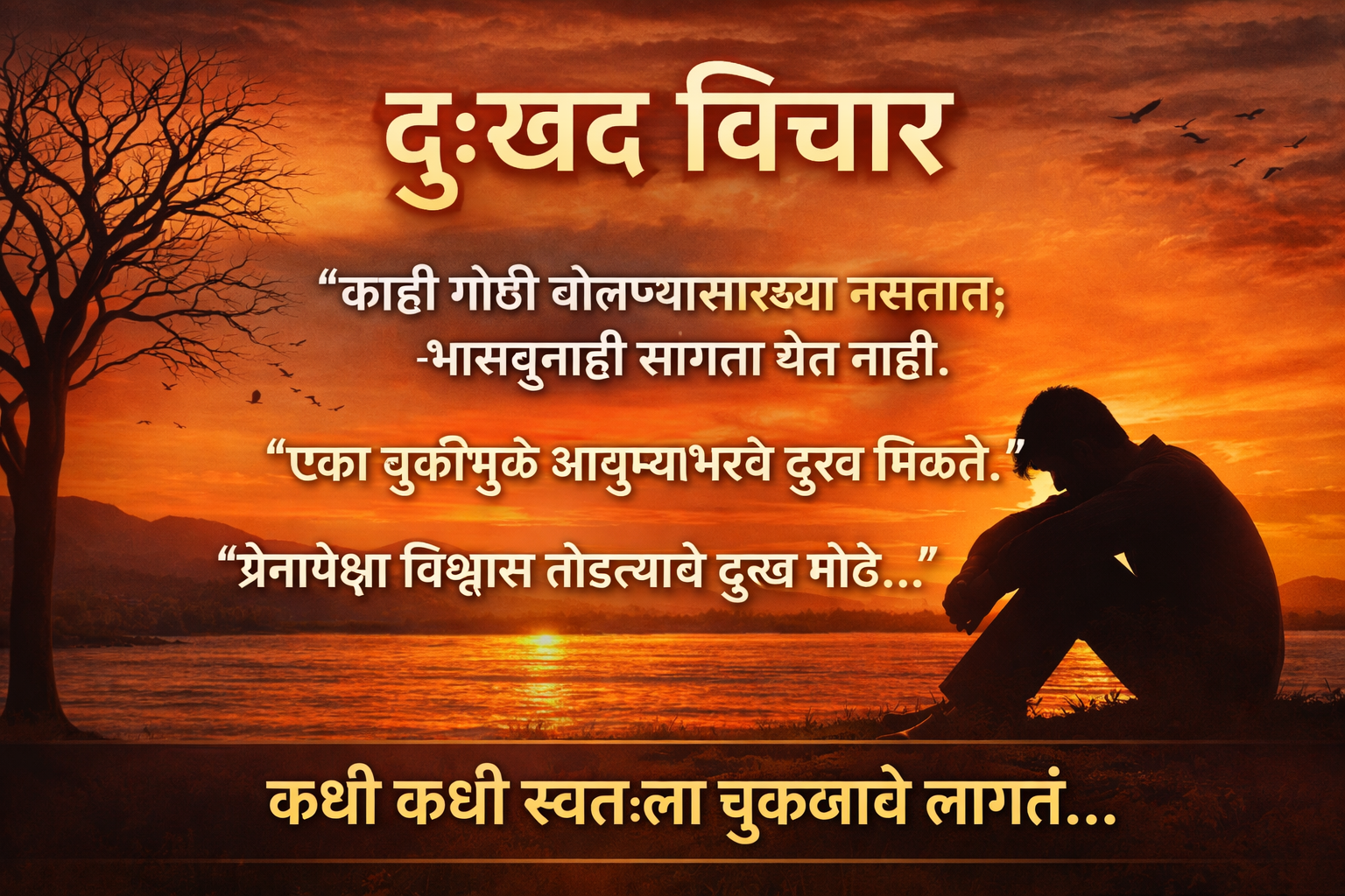 Sad Quotes In Marathi
