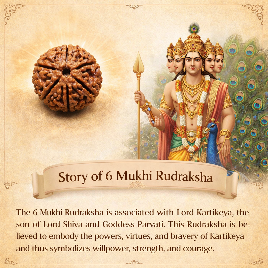 Story of 6 Mukhi Rudraksh