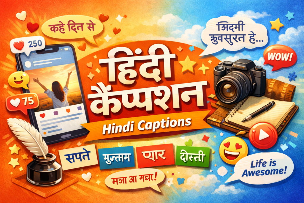 One Line Hindi Captions