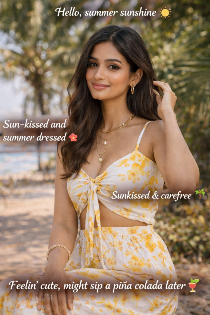 Summer Outfit Captions for Instagram for Girl