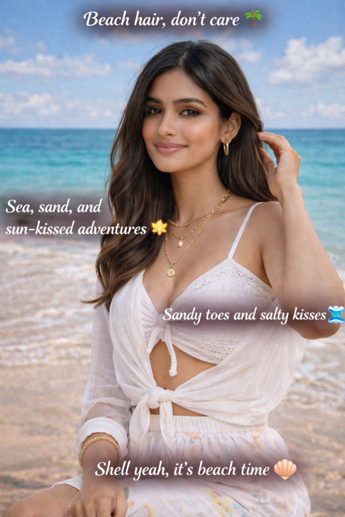 Beach Outfit Captions for Instagram for Girl