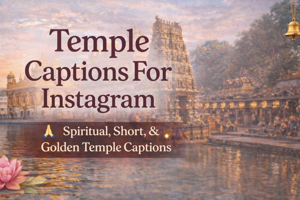 Temple Captions For Instagram