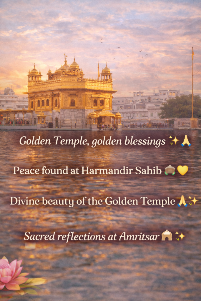 Golden Temple Captions for Instagram
