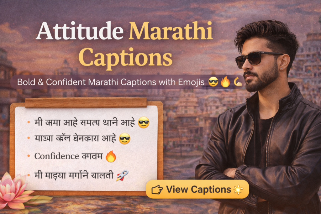 Attitude Marathi Captions