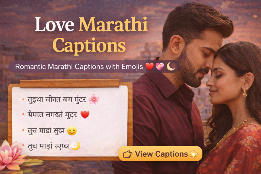 Love Marathi Captions