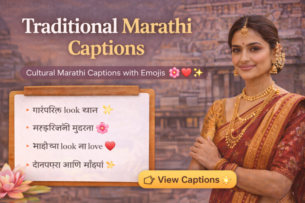 Traditional Marathi Captions