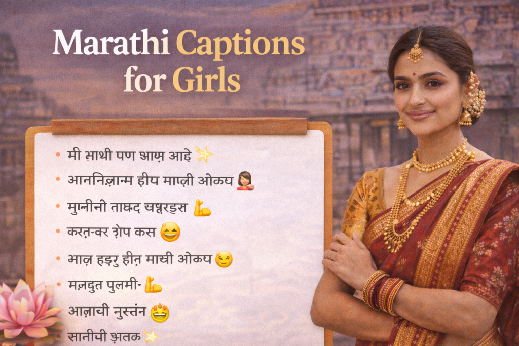 Marathi Captions for Girls