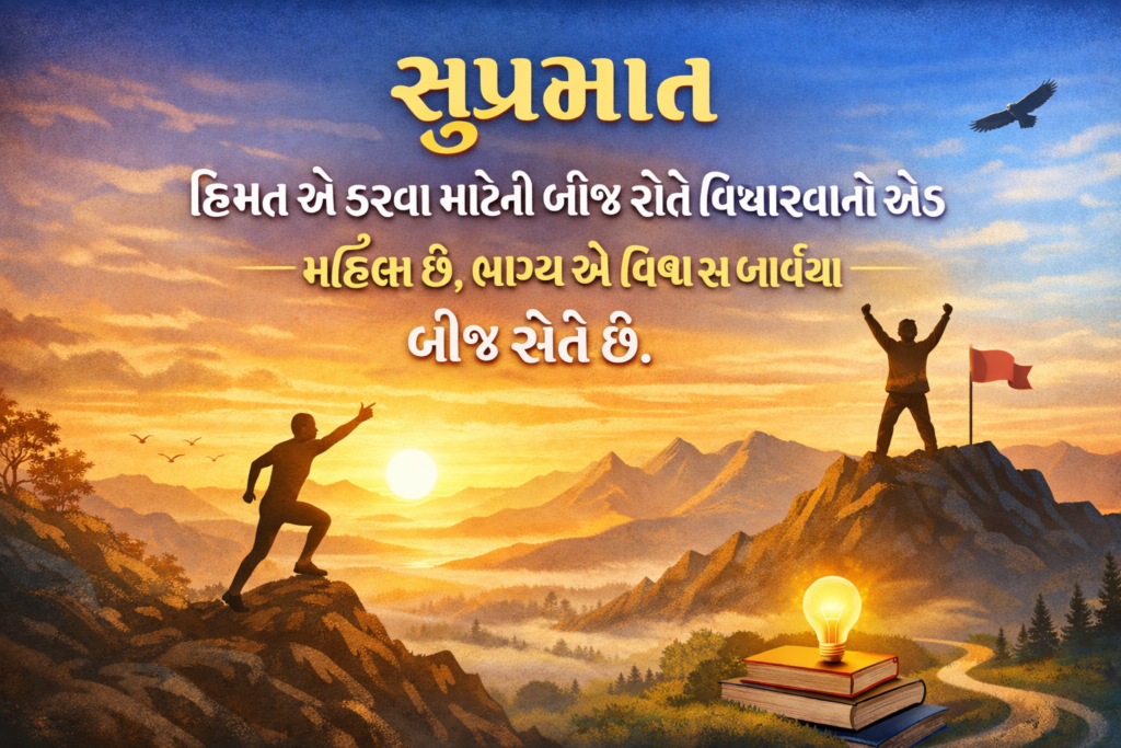 Good Morning Motivational Quotes in Gujarati