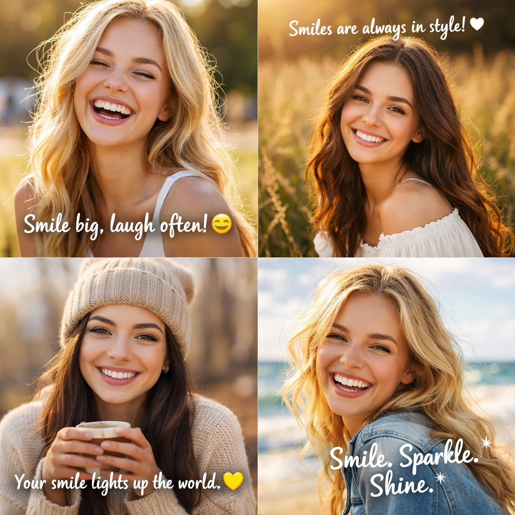 Best Smile Captions for Girls