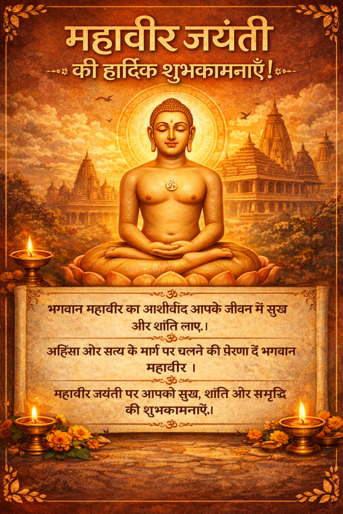 Mahavir Jayanti Wishes in Hindi 