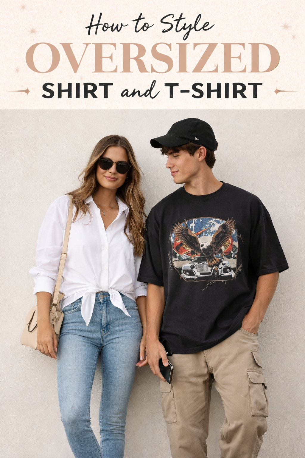 How to Style Oversized Shirt and T-shirt