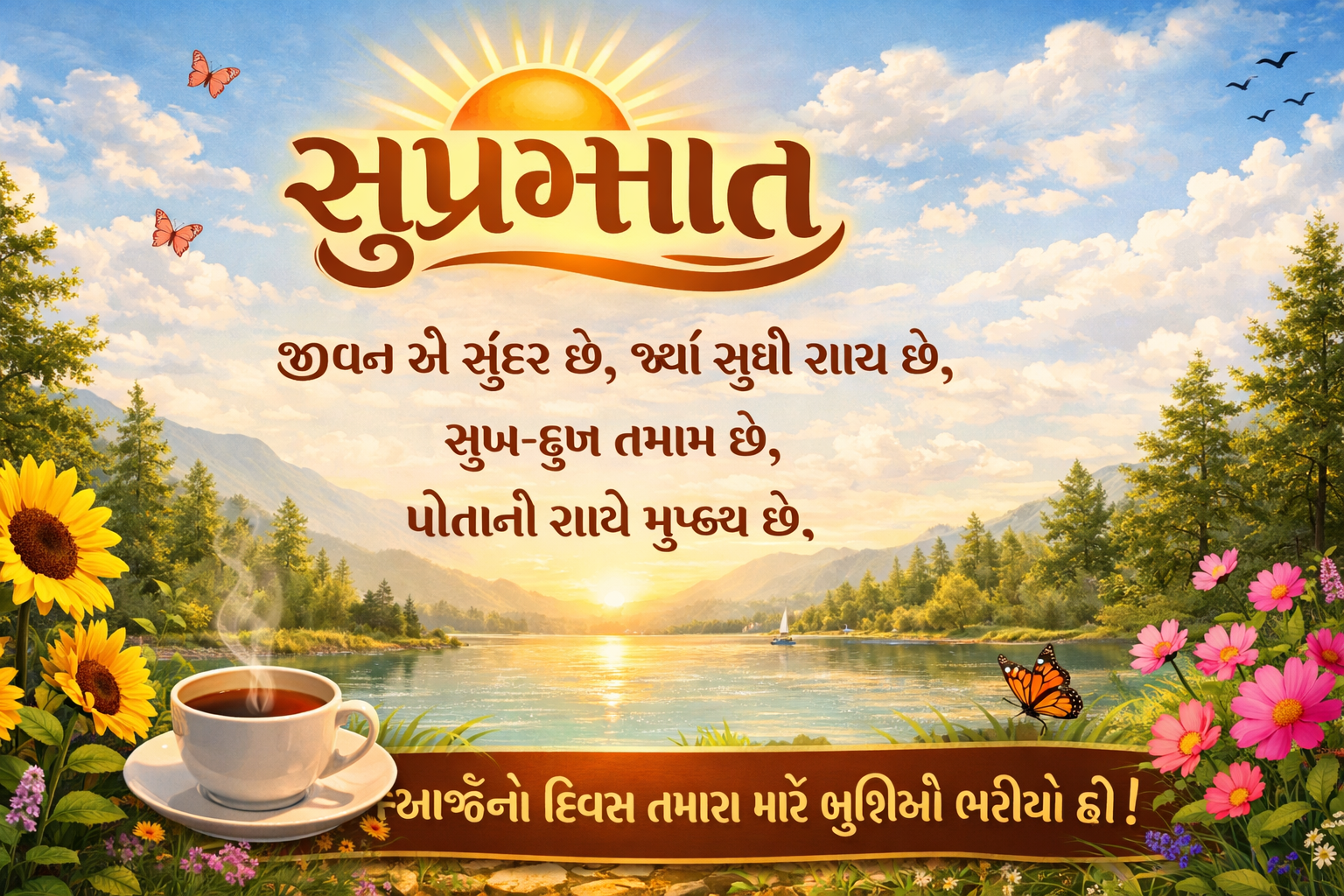Good Morning Quotes In Gujarati