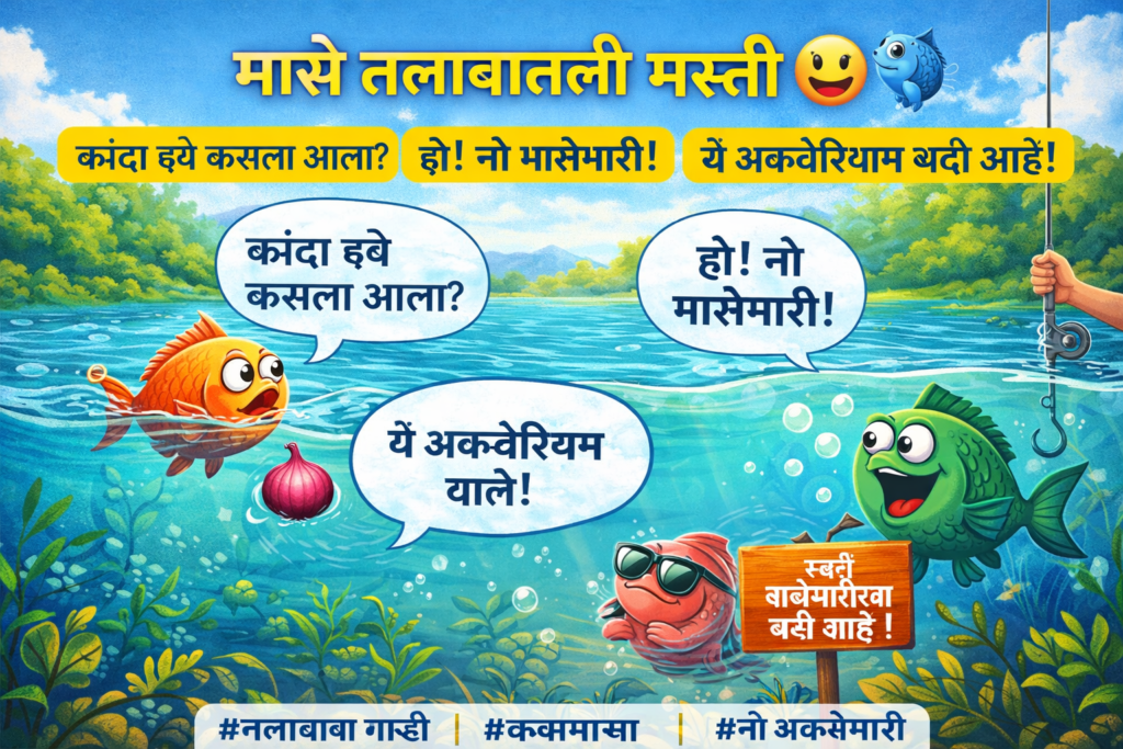 Fish Pond Captions in Marathi for Instagram