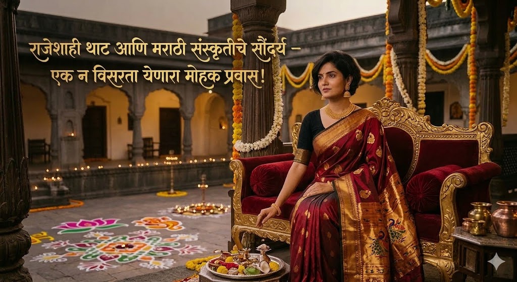 Royal Saree Captions in Marathi