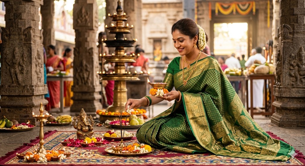 Traditional Saree Captions in Hindi