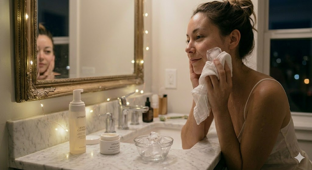 Use Ice Therapy for Instant Glow