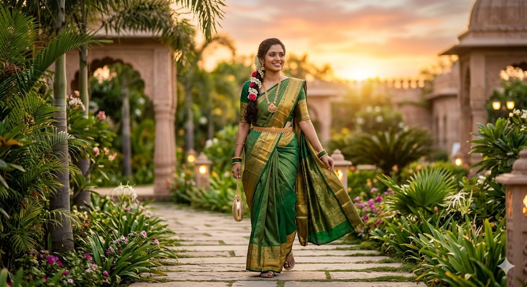One Line Saree Captions in Hindi
