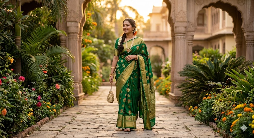 Elegant Saree Captions in Hindi