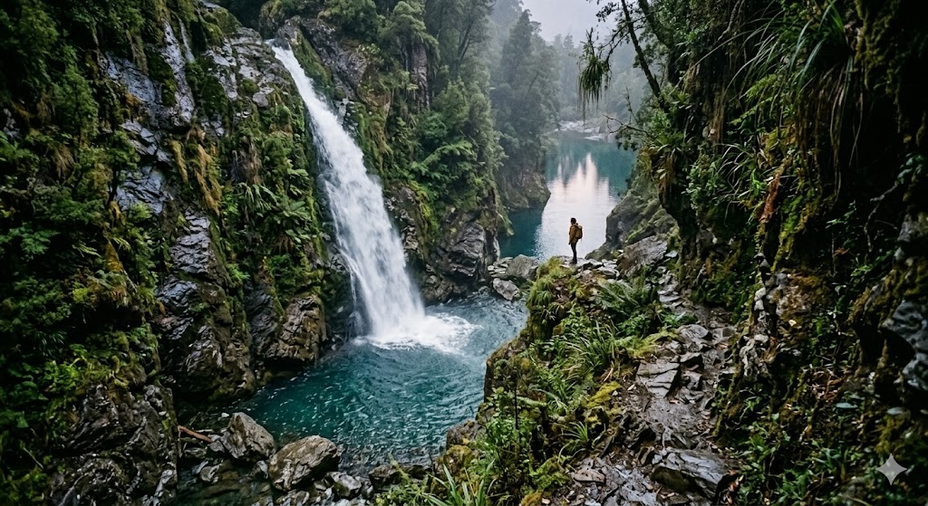 One Line Waterfall Captions for Instagram