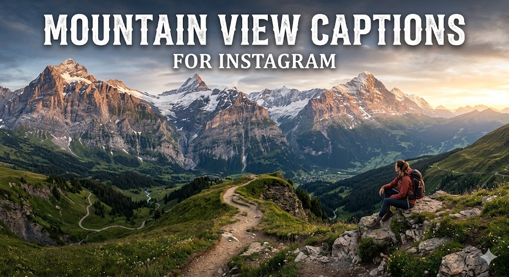 Mountain View Captions for Instagram 
