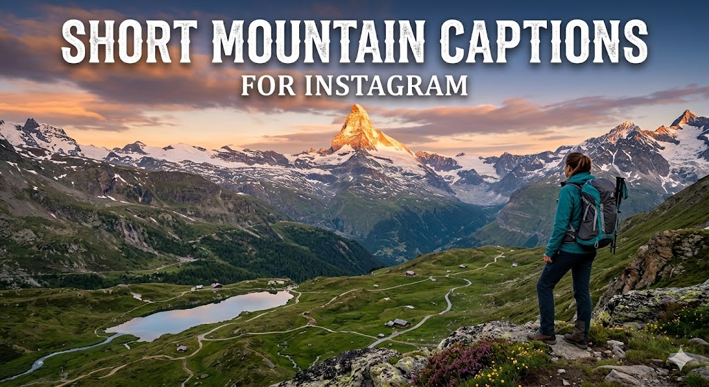 Short Mountain Captions for Instagram