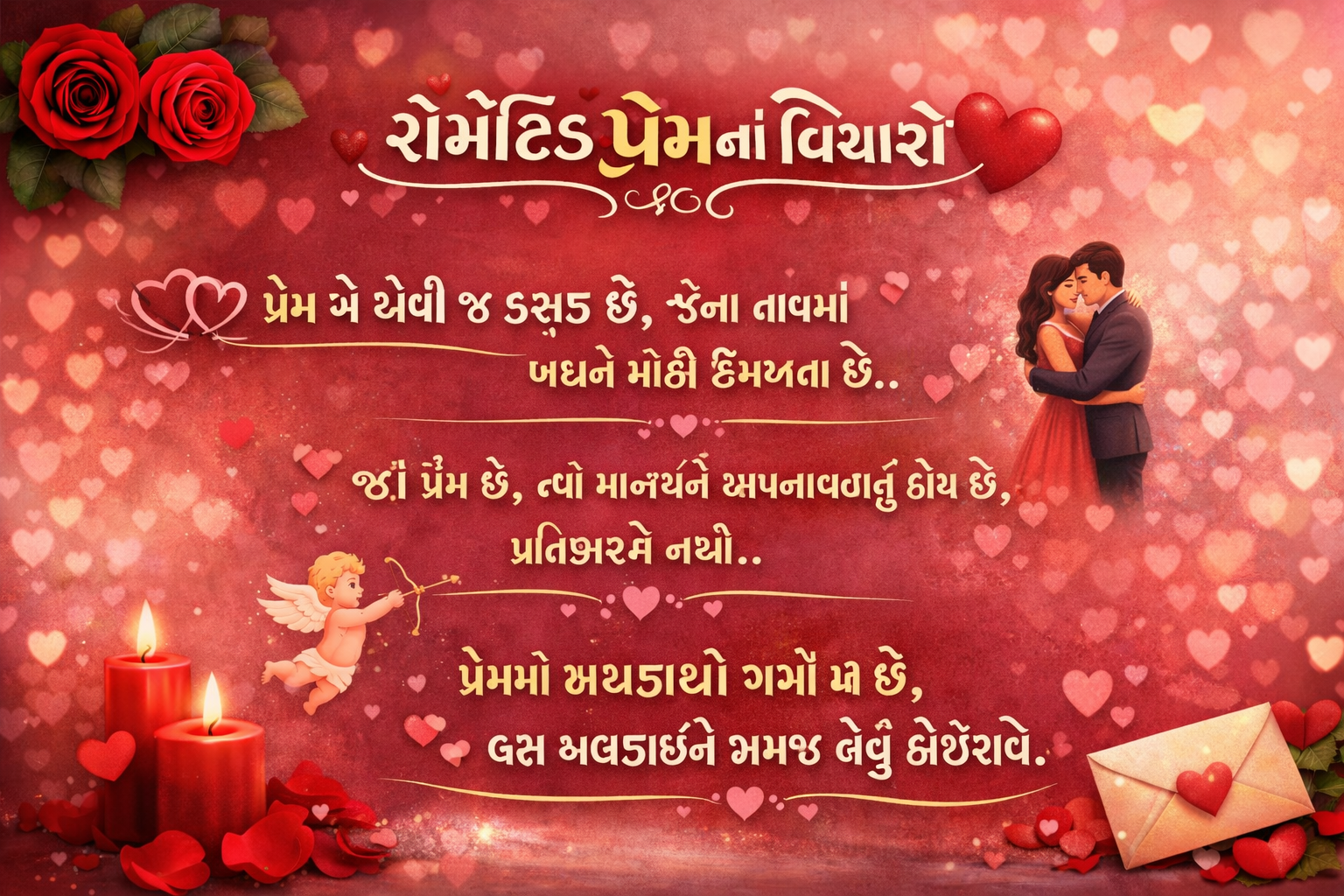 Romantic Love Quotes in Gujarati