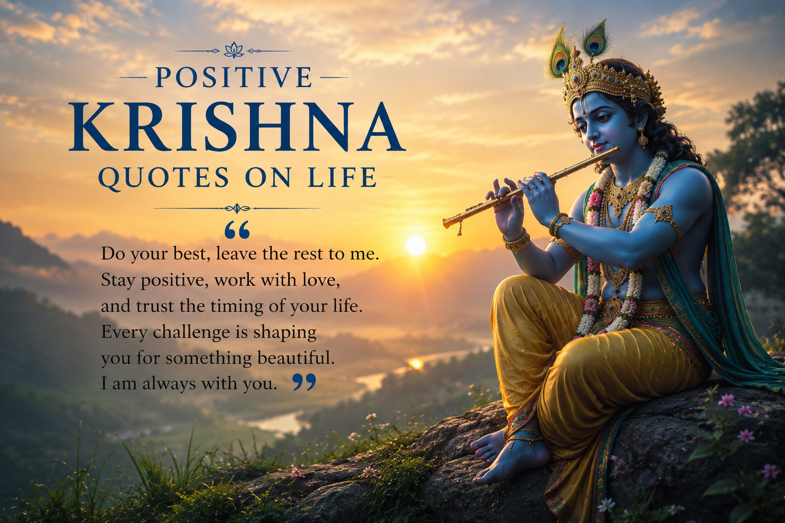 Positive Krishna Quotes on Life