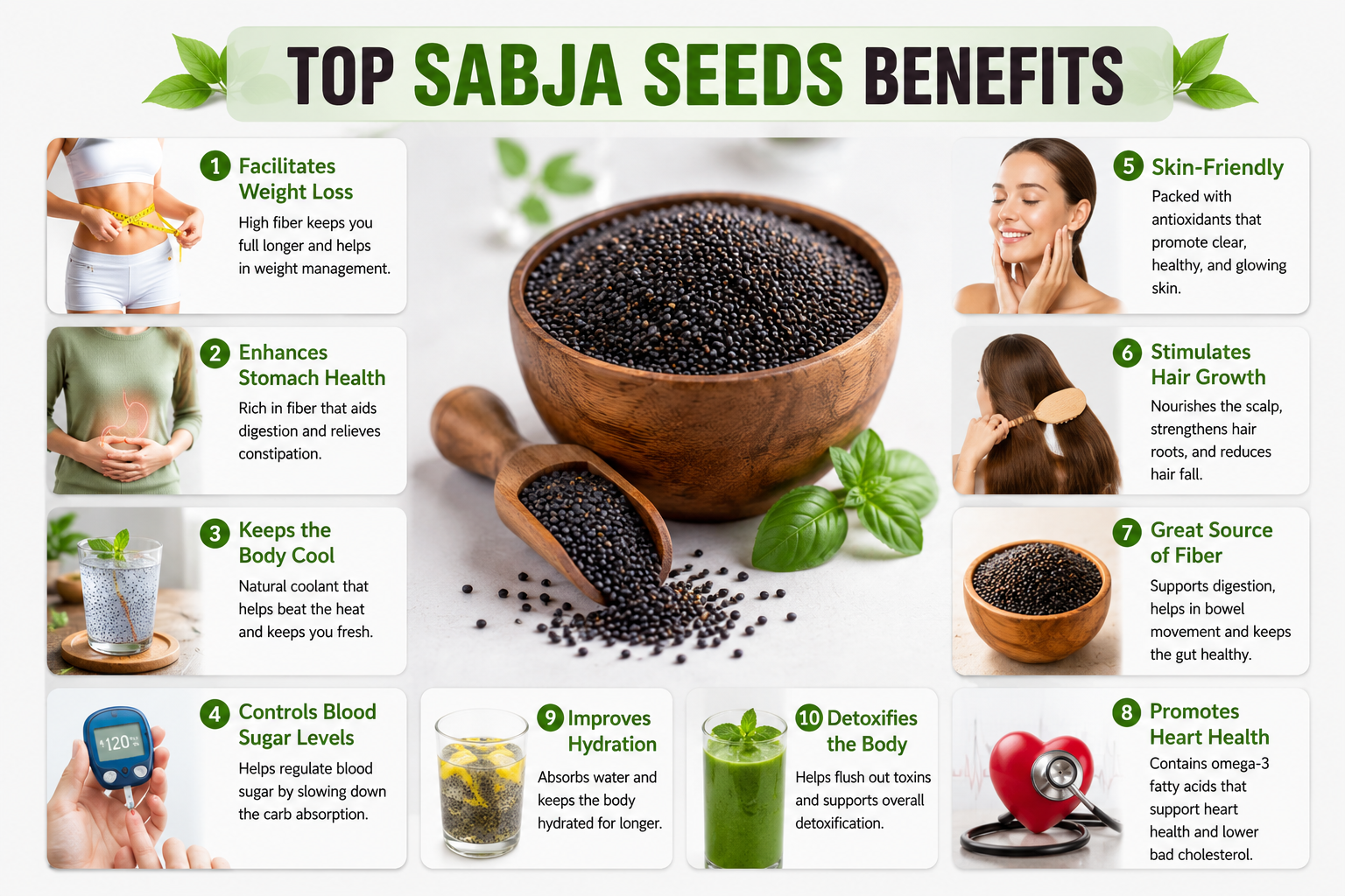 Top Sabja Seeds Benefits