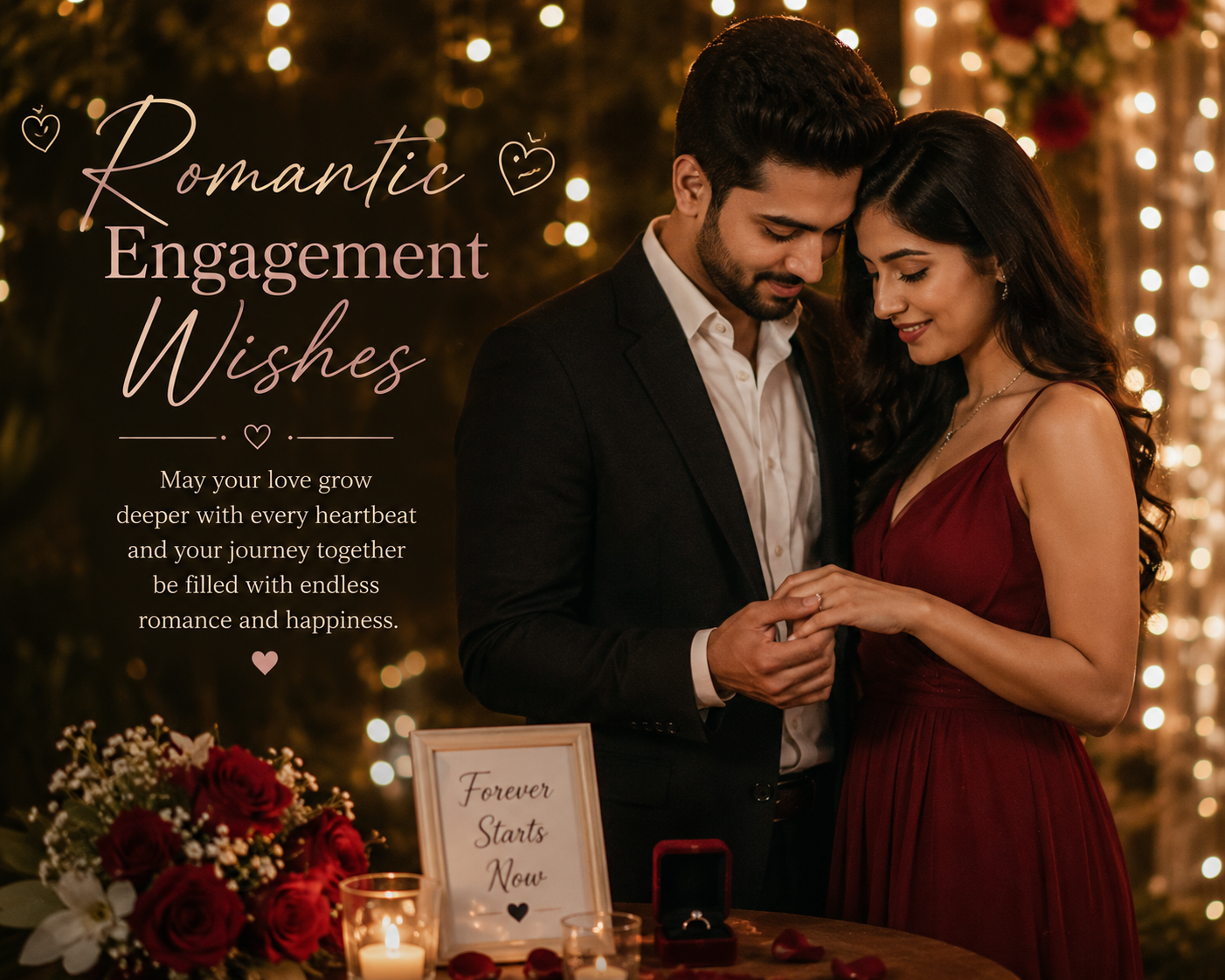 Romantic Engagement Wishes