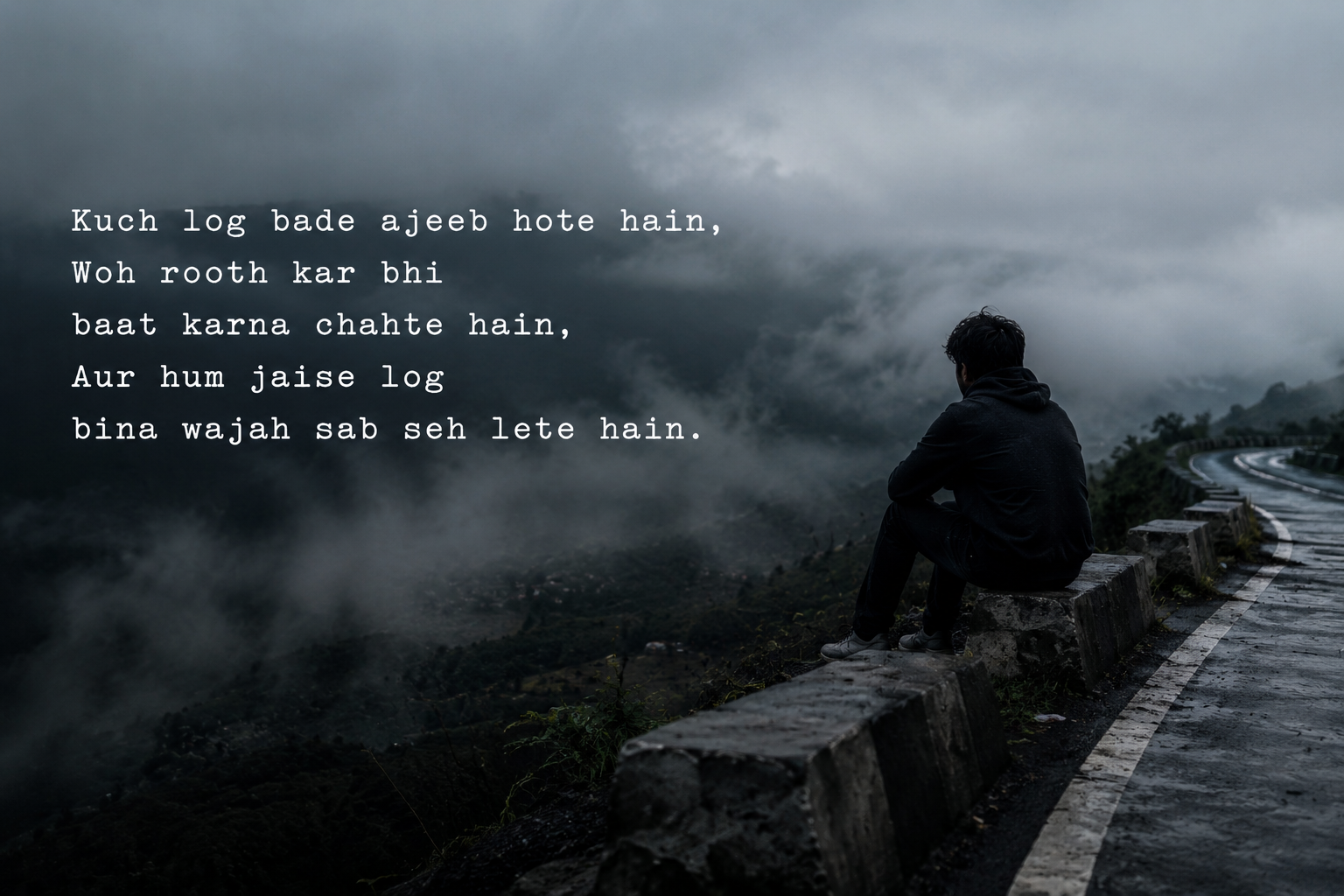 Hindi Sad Shayari in English