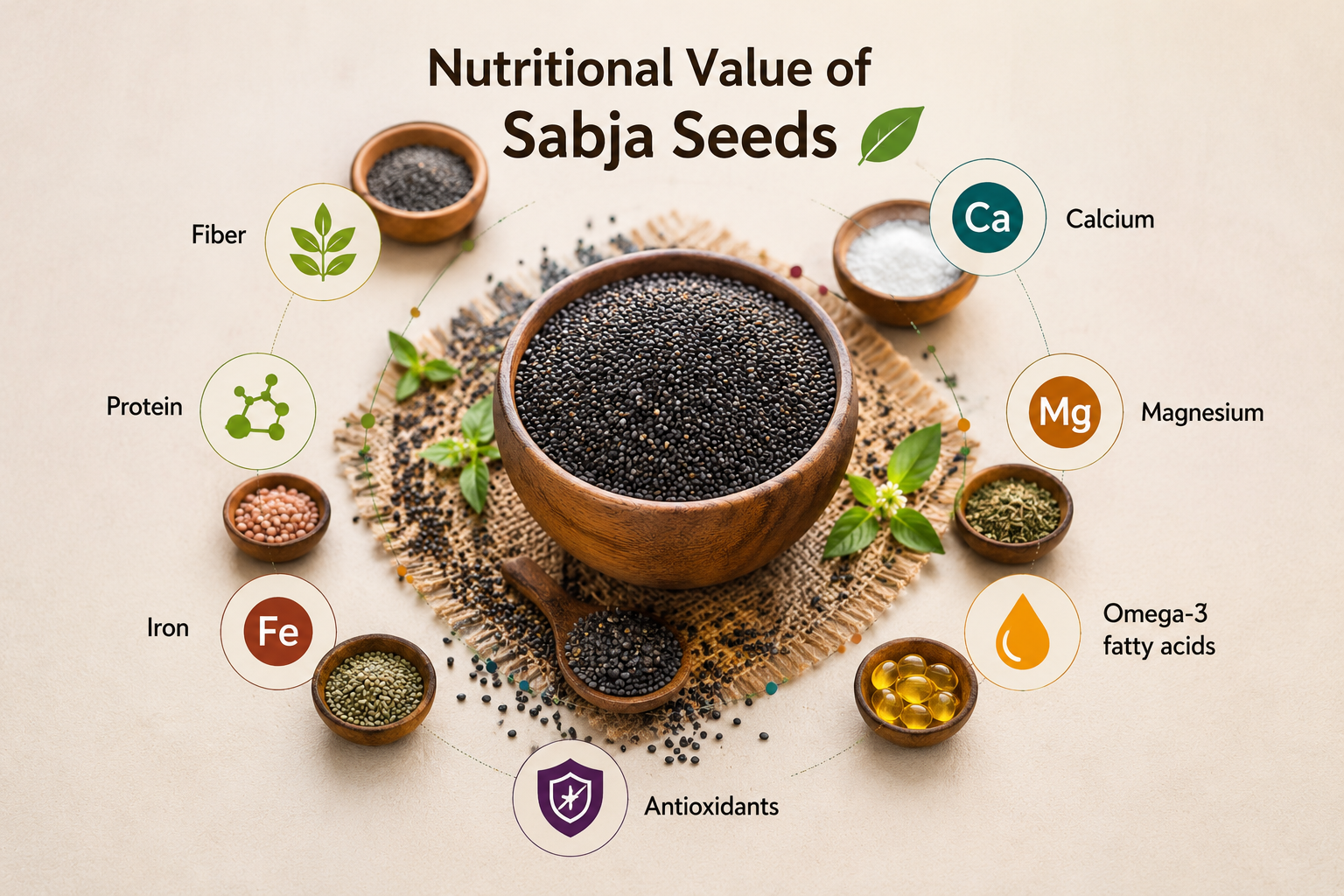 Nutritional Value of Sabja Seeds