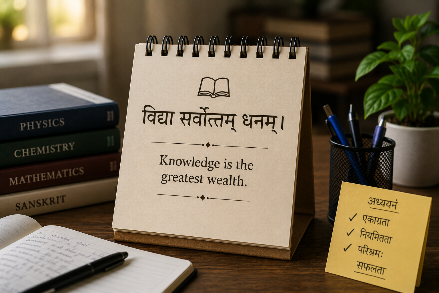 Sanskrit Single Line Quotes for Students