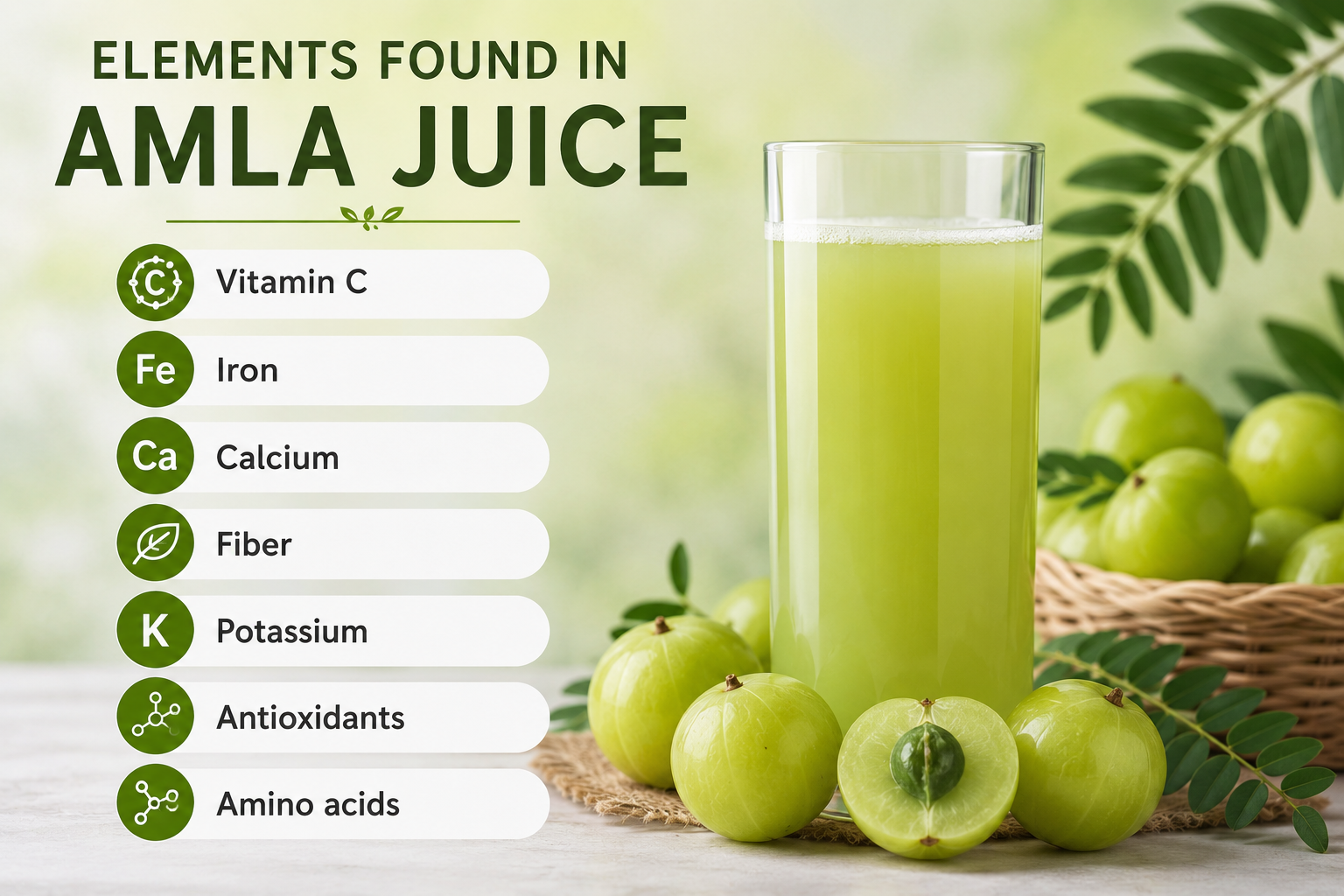 Elements Found in Amla Juice