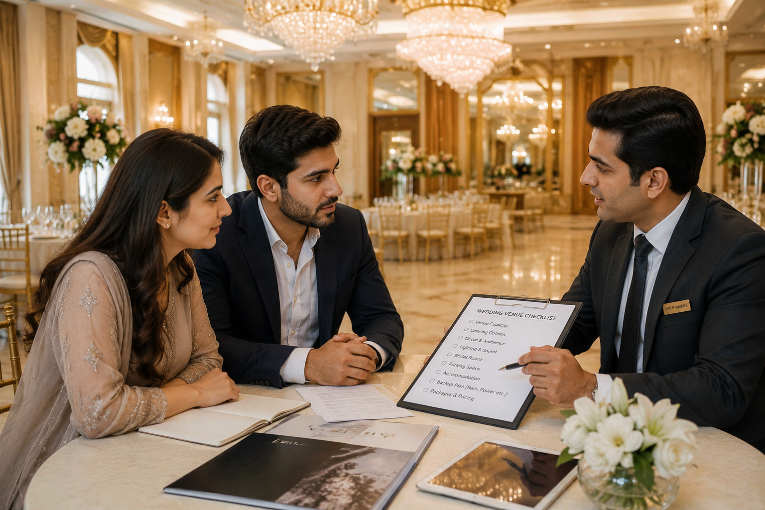 Questions to Talk About Before Booking a Wedding Venue