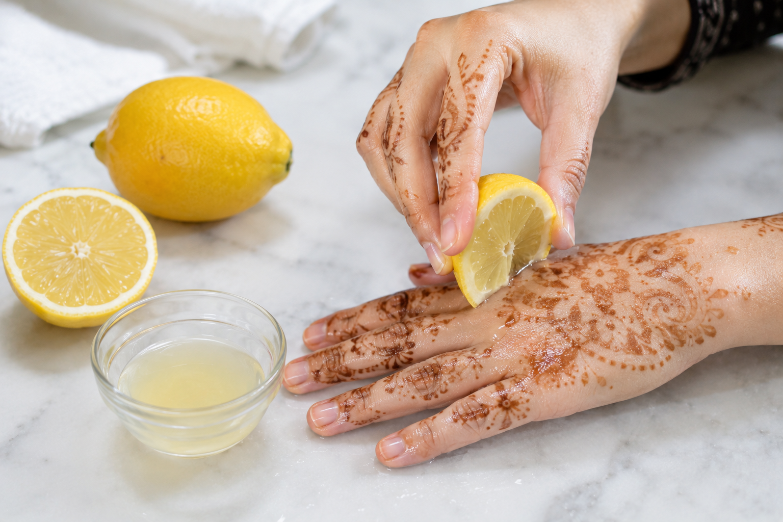 Apply Lemon Juice