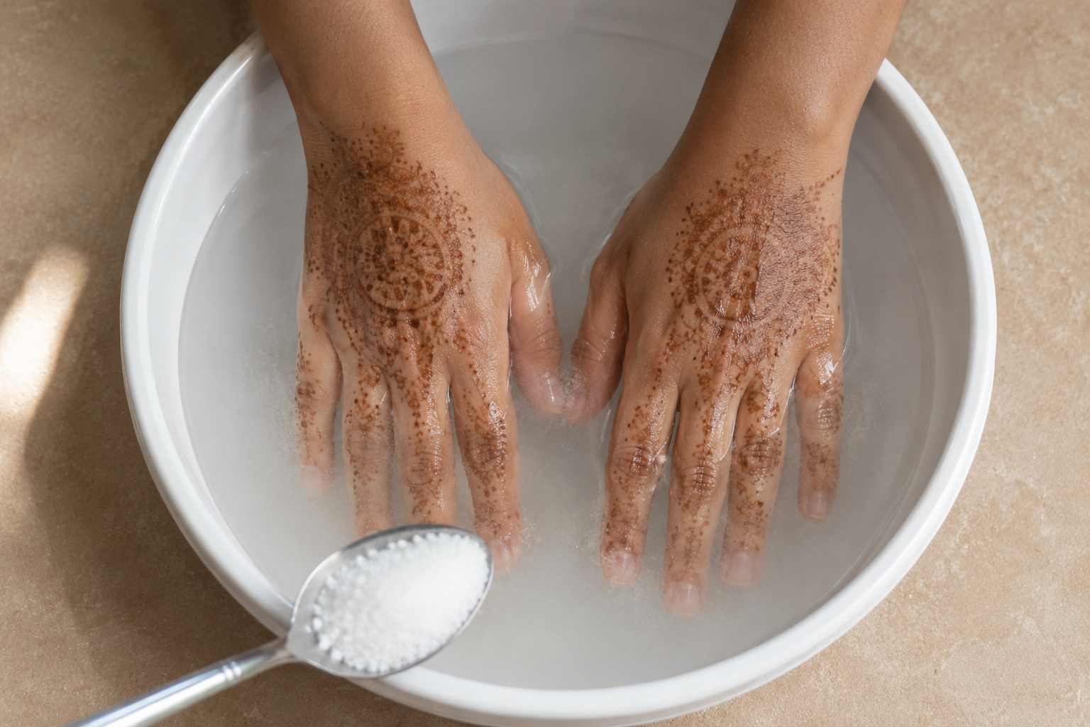 Soak Hands in Salt Water