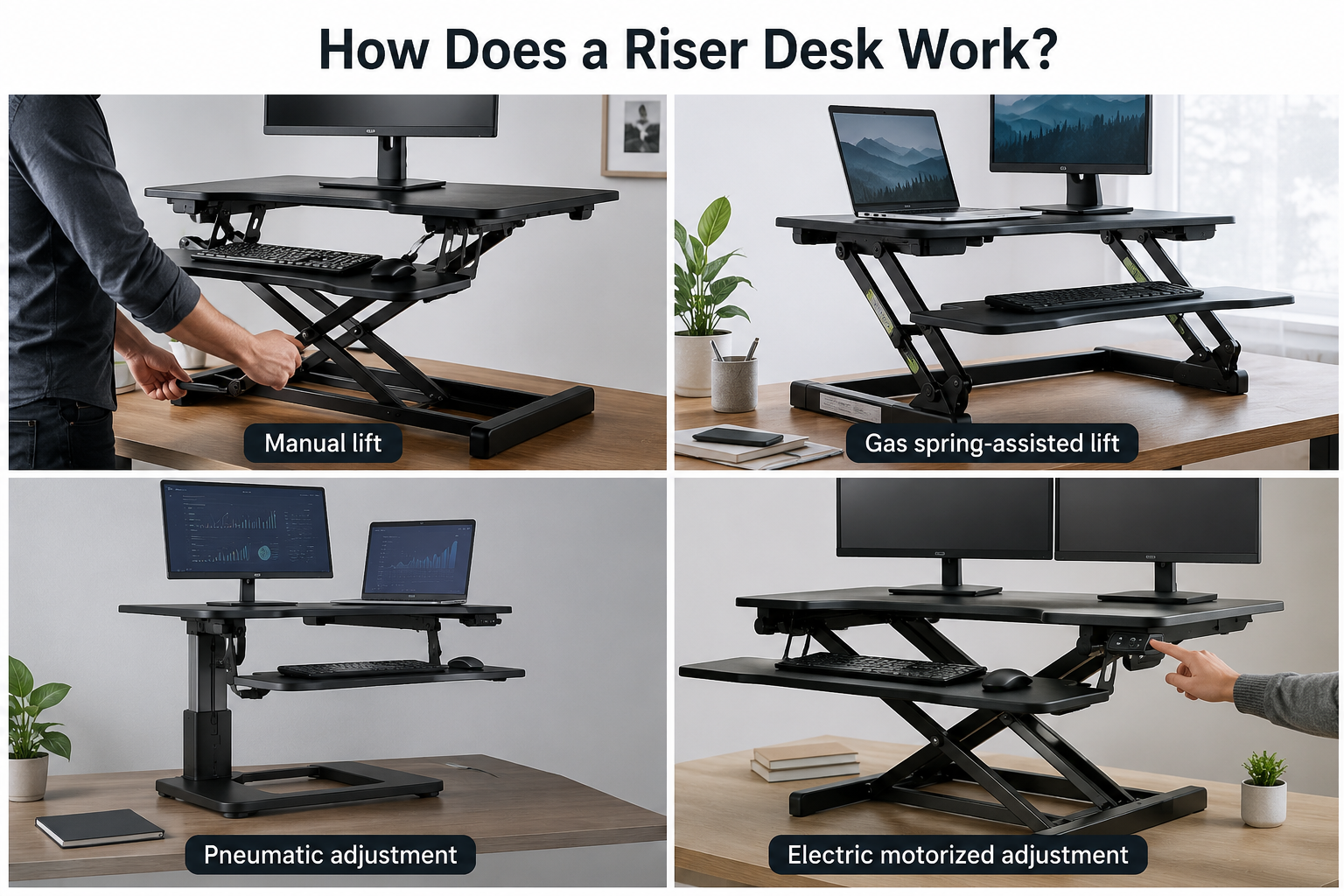 How Does a Riser Desk Work?