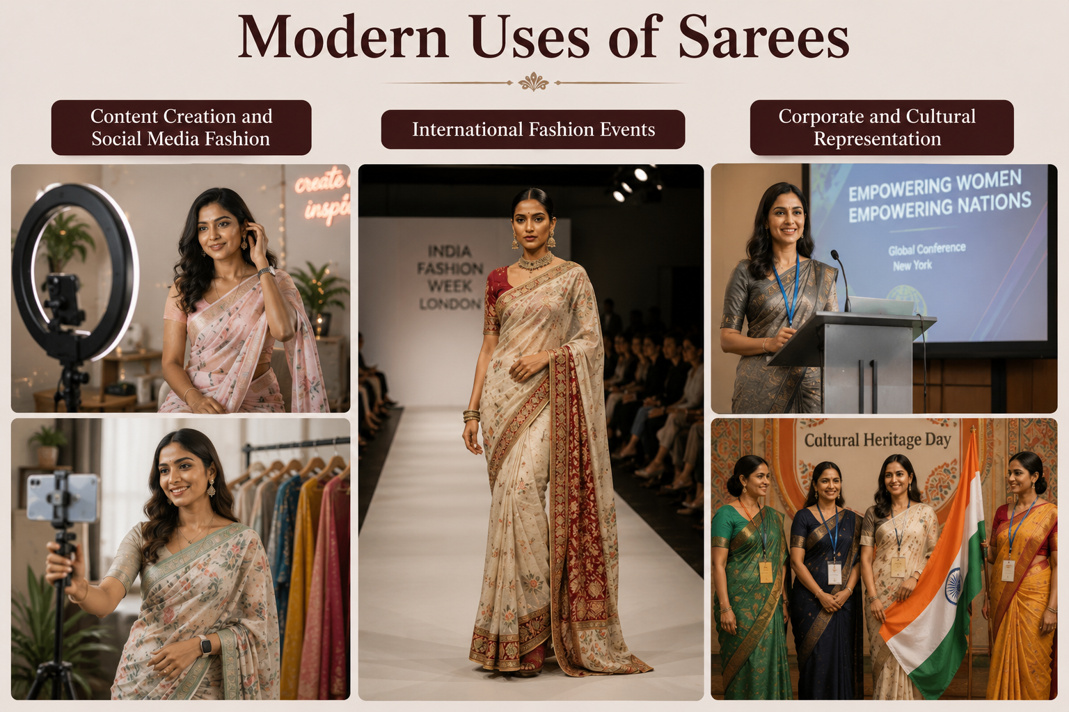 Modern Uses of Sarees