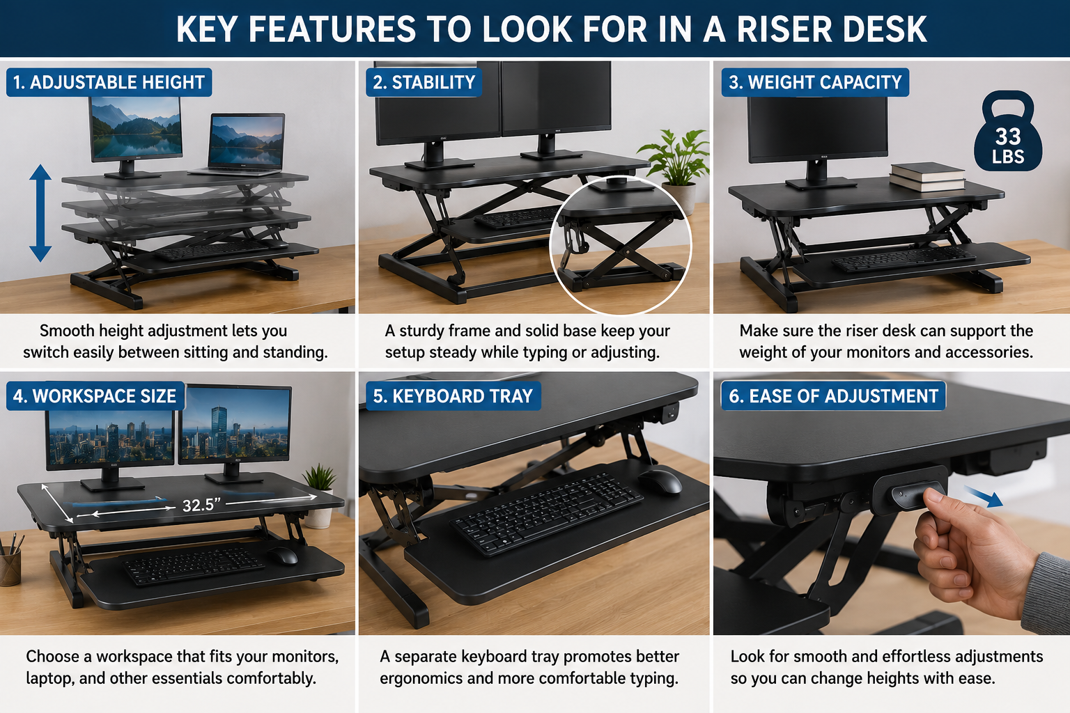 Key Features to Look for in a Riser Desk