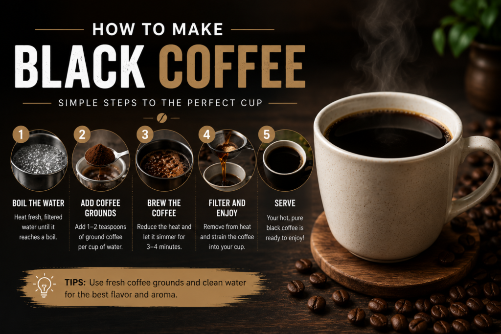 How to Make Black Coffee
