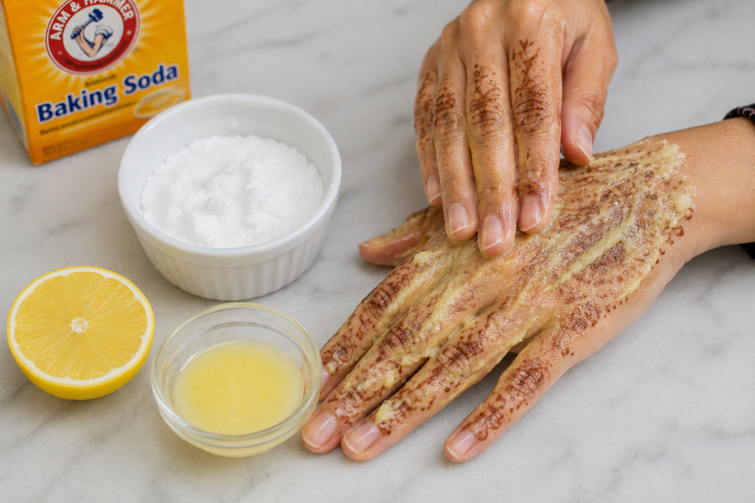 Baking Soda and Lemon Paste