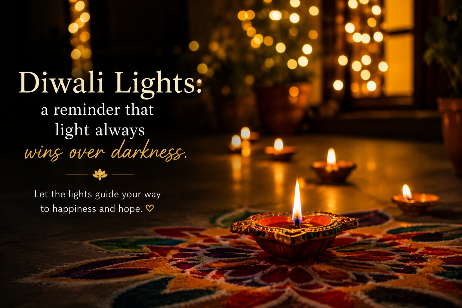 Diwali Lights Captions for Instagram