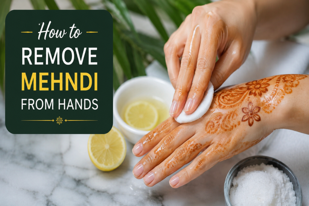 How to Remove Mehndi From Hands
