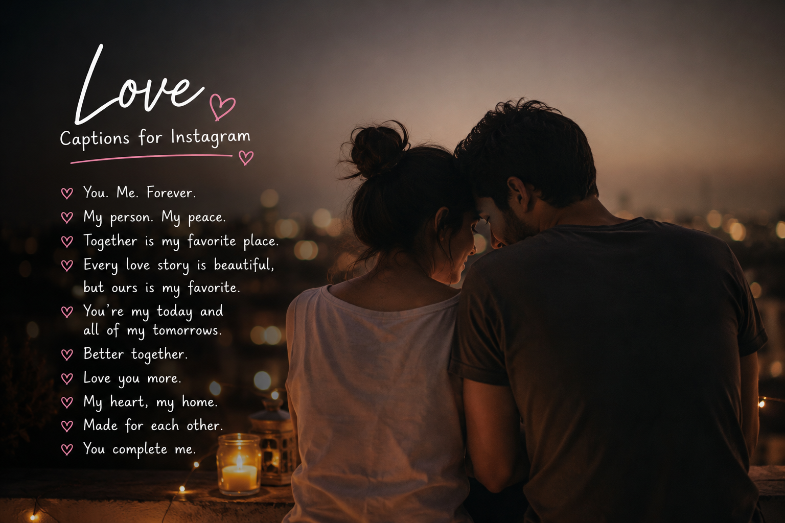 Love Captions for Instagram for Couples
