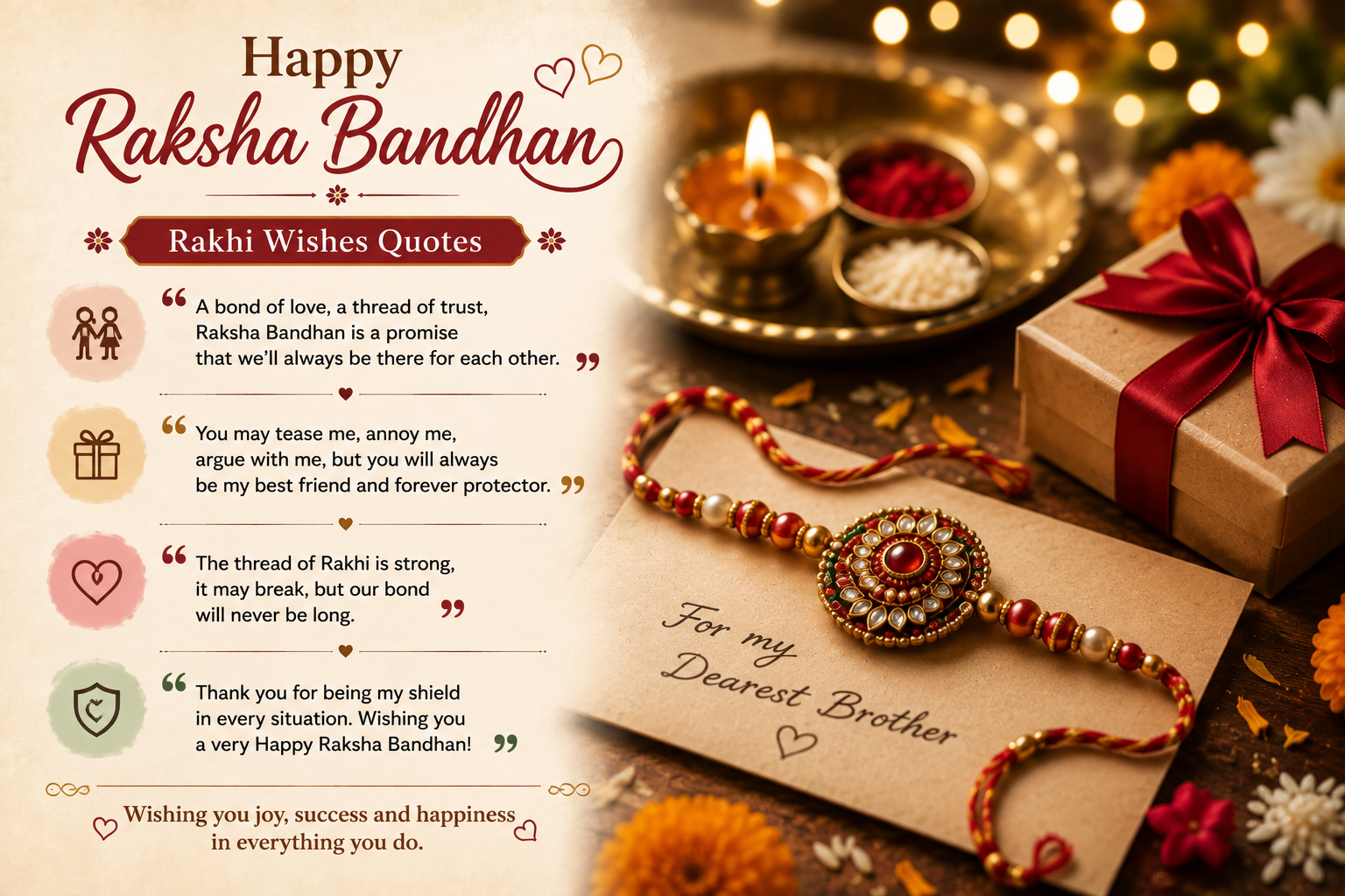 Happy Raksha Bandhan Rakhi Wishes Quotes