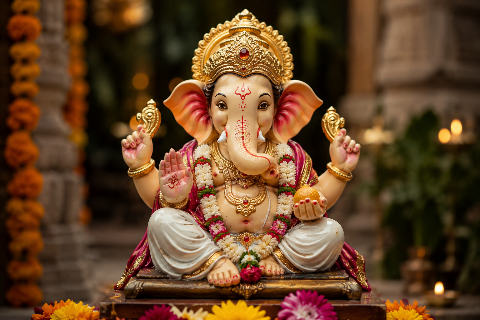 Best Ganpati Bappa Caption in Marathi