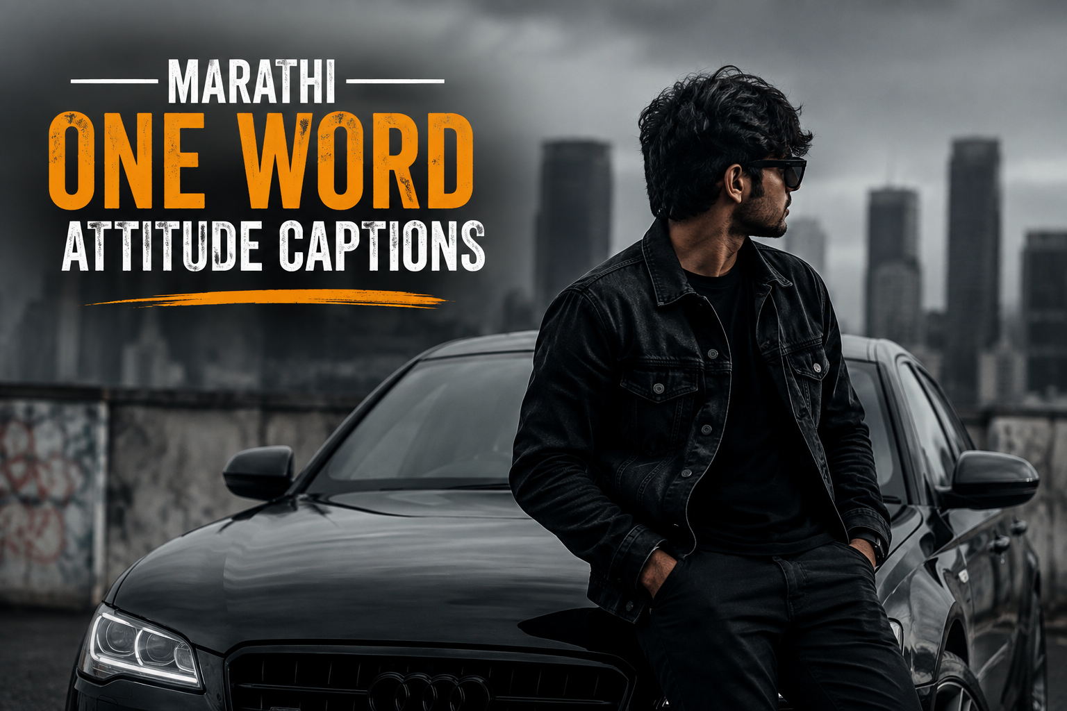 Marathi One Word Attitude Captions