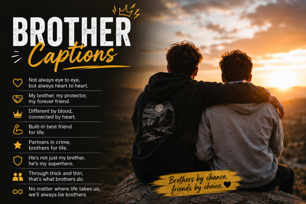 Brother Captions For Instagram